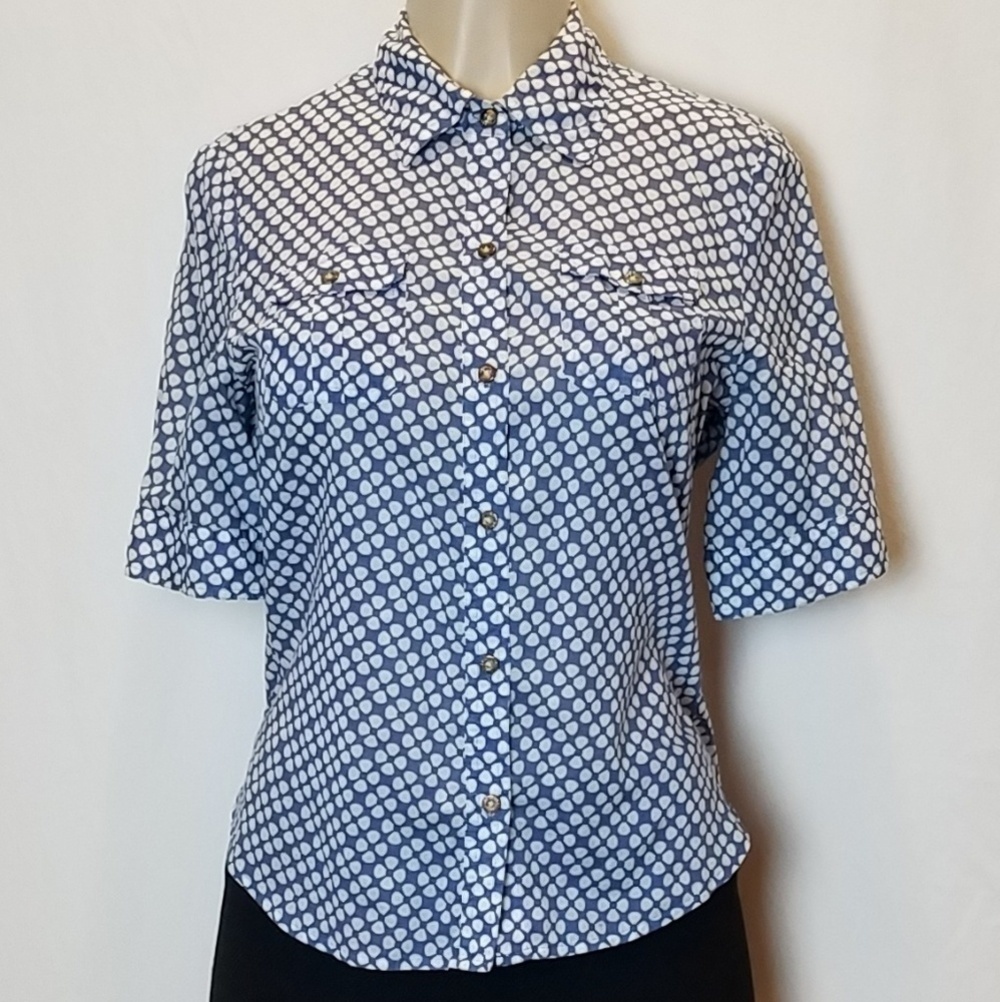 BANANA Republic Cotton Flower Print Shirt